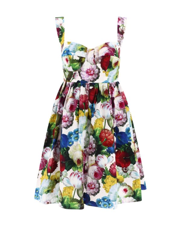 Women's Nocturnal Flower Print Dress